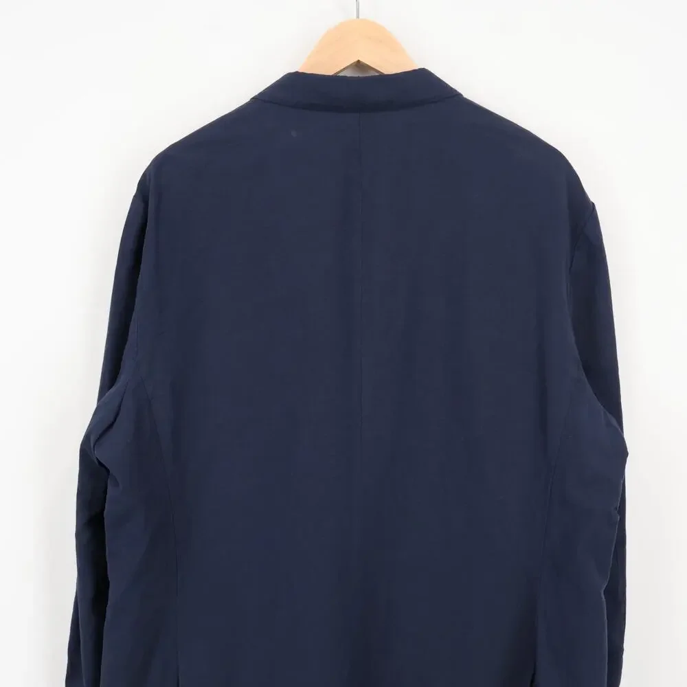J.Crew Ludlow Slim Fit Unstructured Suit Jacket Irish Cotton Linen Navy 48L NWT